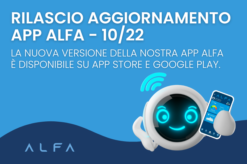 aggiornamento app alfa ottobre 2022