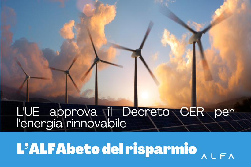 Decreto CER per le energie rinnovabili